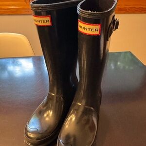 Hunter Kids Classic Black Boots
